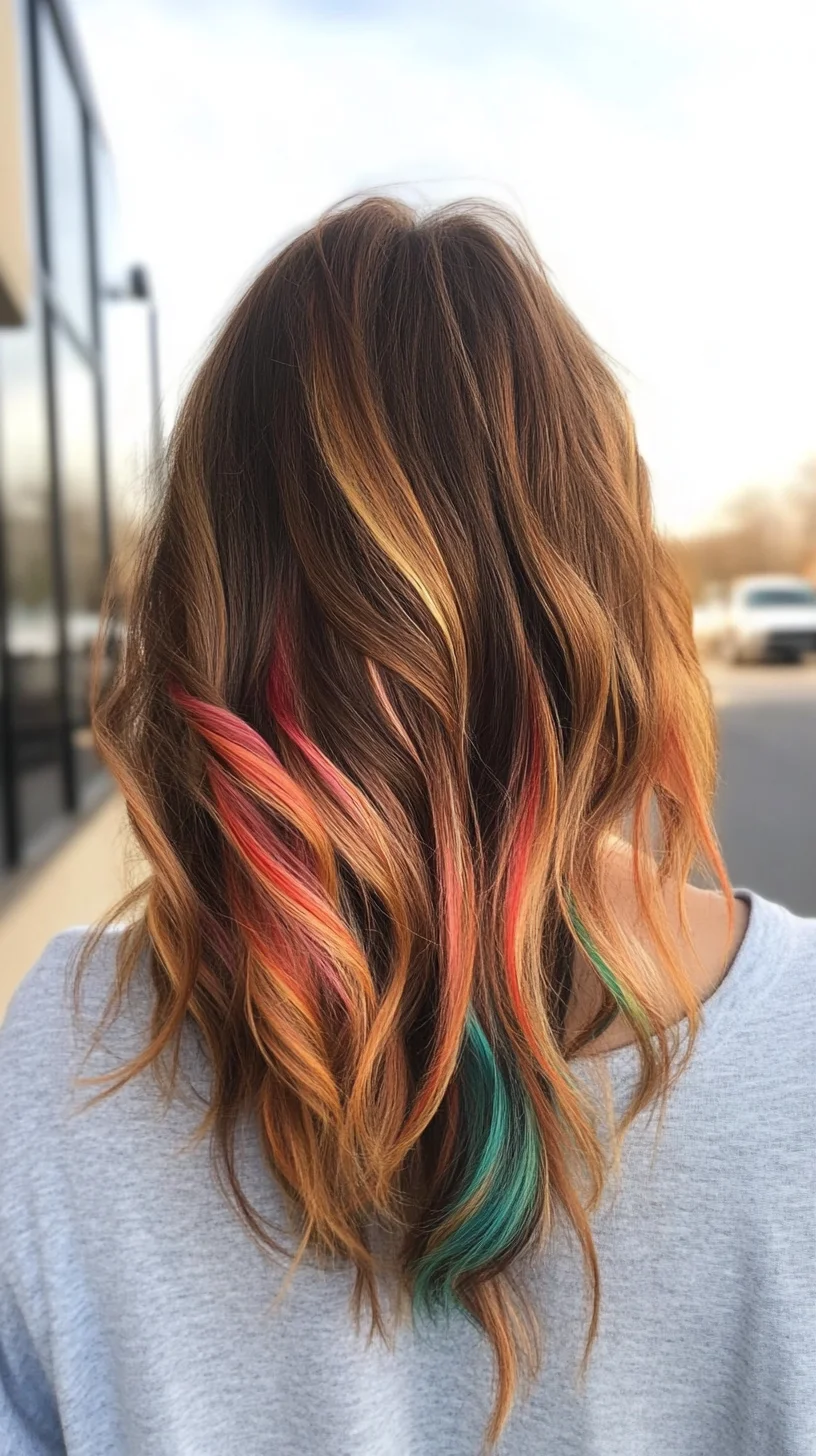 A Vibrant Delight: Playful Waves with Colorful Highlights