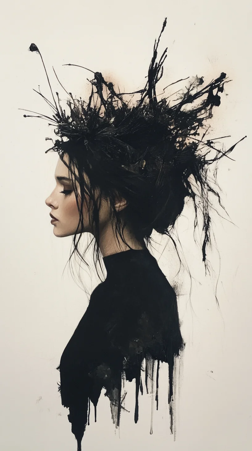 Avant-Garde Elegance A Dramatic Artistic Updo