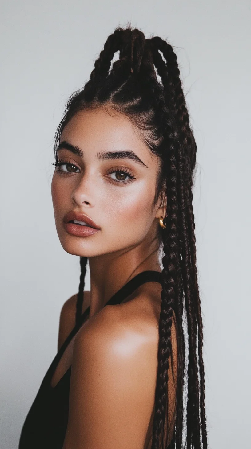 Bold and Beautiful The Chic Braided Half-Updo