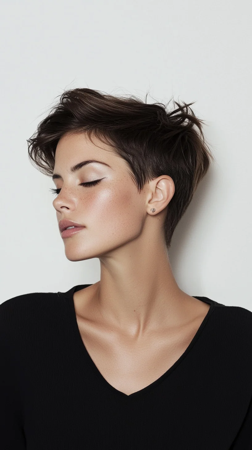 Bold and Chic Pixie: Effortlessly Edgy with Modern Flair