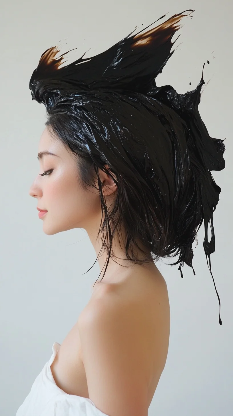 Bold and Edgy The Wet-Look Sculpted Hairstyle