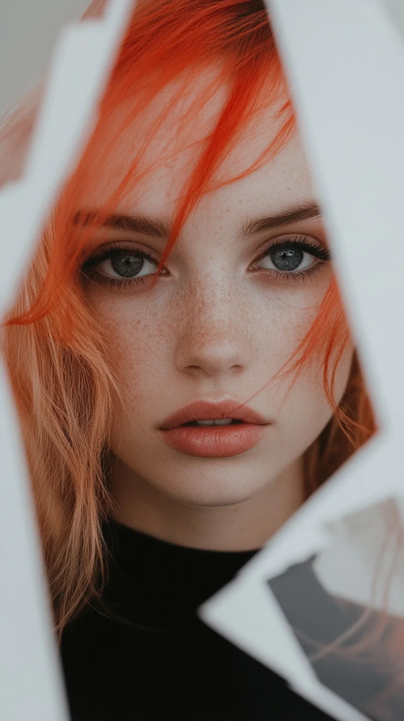 Bold and Fiery The Vibrant Orange Hairstyle