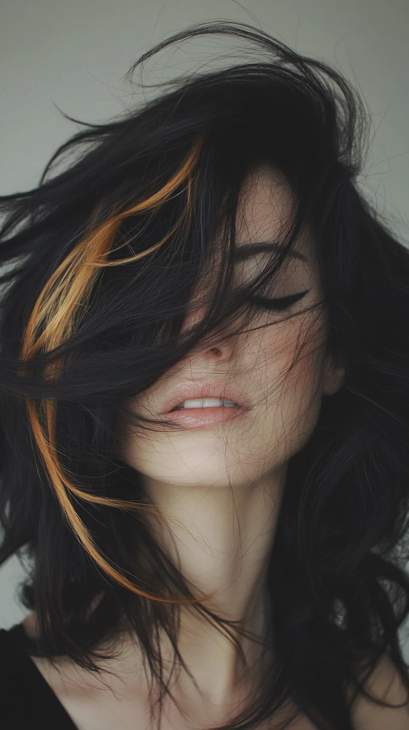 Bold Layers with Flamboyant Highlights for Effortless Chic