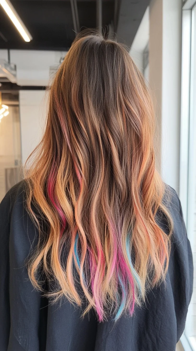 Bold Waves with a Touch of Color: A Hair Transformation