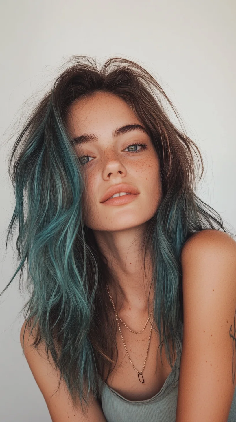 Boldly Beautiful: Embrace the Edgy Vibes of Aqua-Tipped Waves