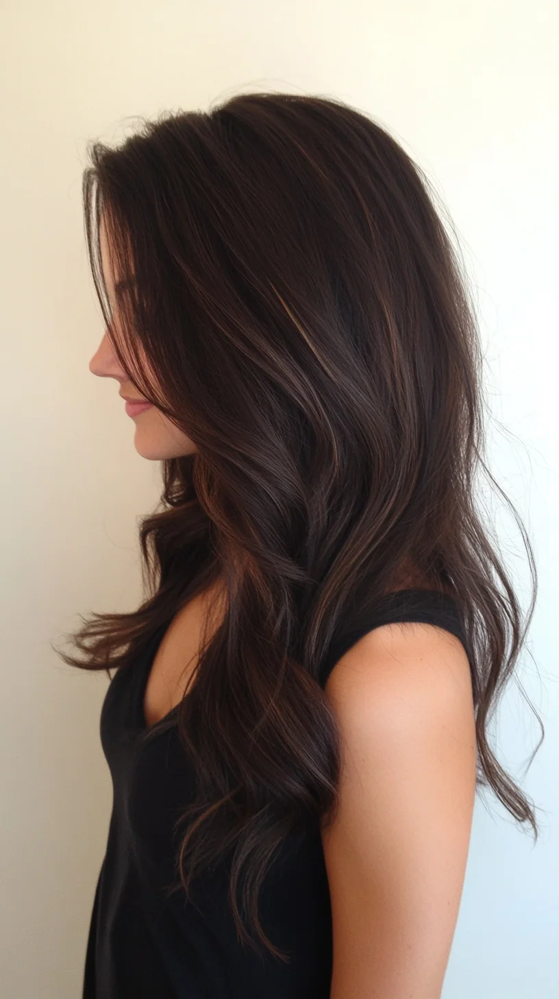 Captivating Cascades: Effortlessly Chic Long Layers with Subtle Highlights