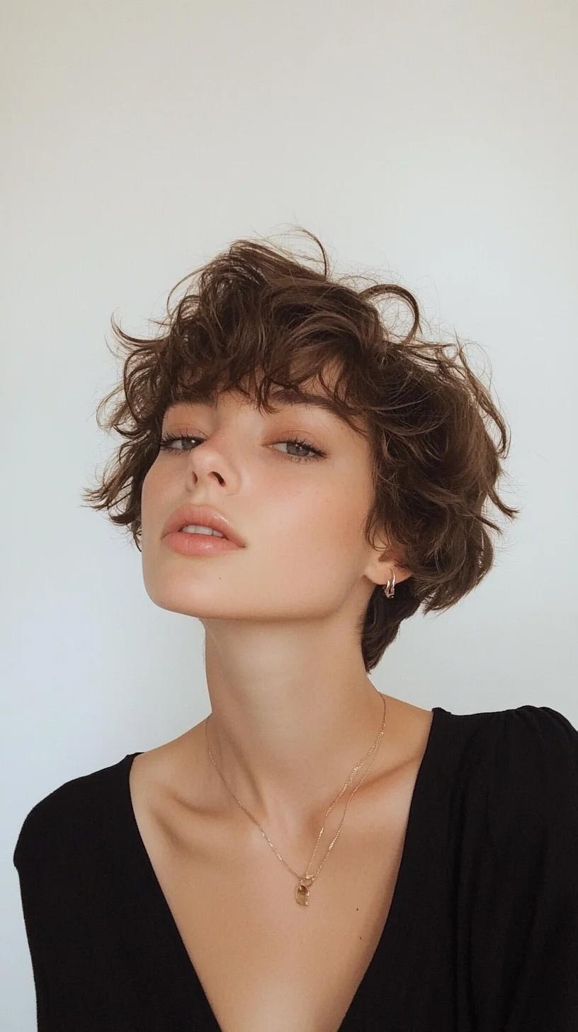 Captivating Curls The Effortlessly Chic Short Hairstyle