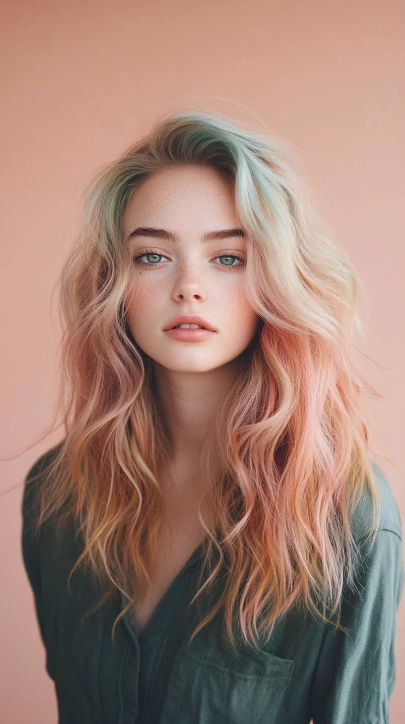 Captivating Pastel Waves: A Trendy Blend of Color and Texture