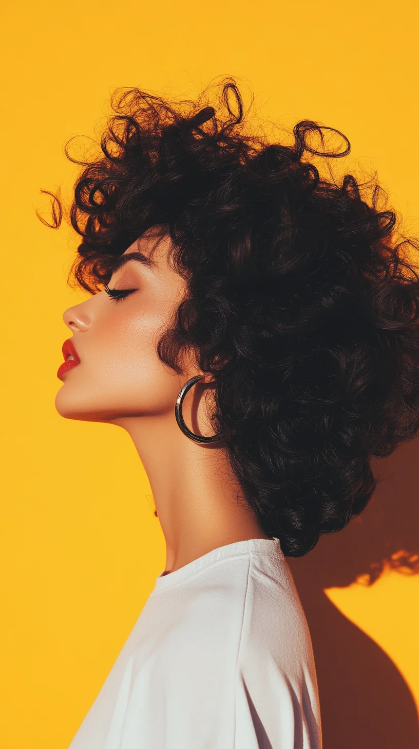 Catchy Chic Curly Elegance Embrace Bold, Luscious Curls with Confidence!