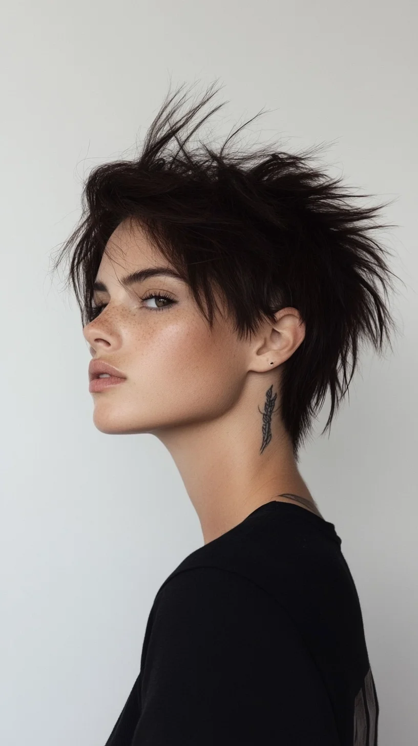 Catchy Edgy Pixie Perfection Bold, Textured, and Effortlessly Chic