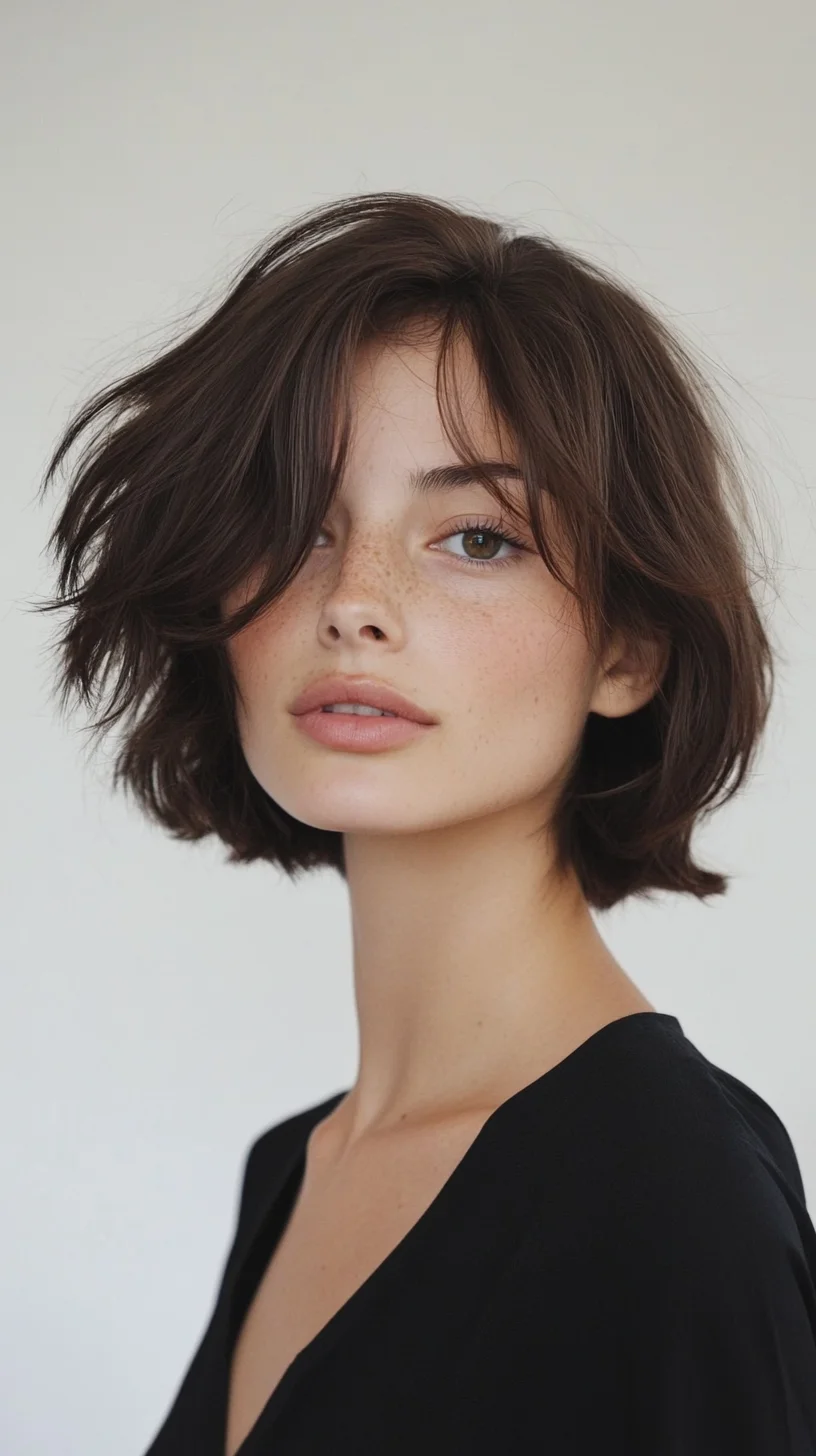 Catchy Effortlessly Chic: The Modern Textured Bob for Every Occasion