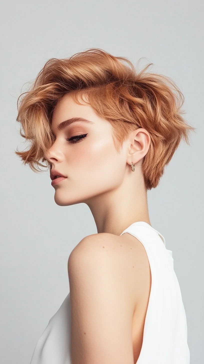 Catchy Effortlessly Chic: The Modern Textured Pixie for Bold Style