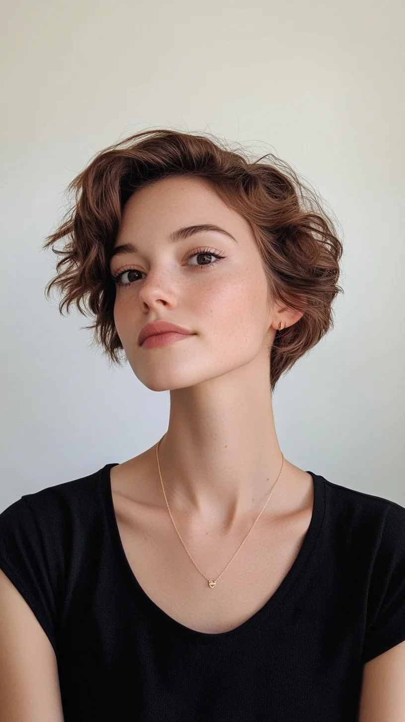 Catchy Effortlessly Chic The Playful Curly Pixie Cut