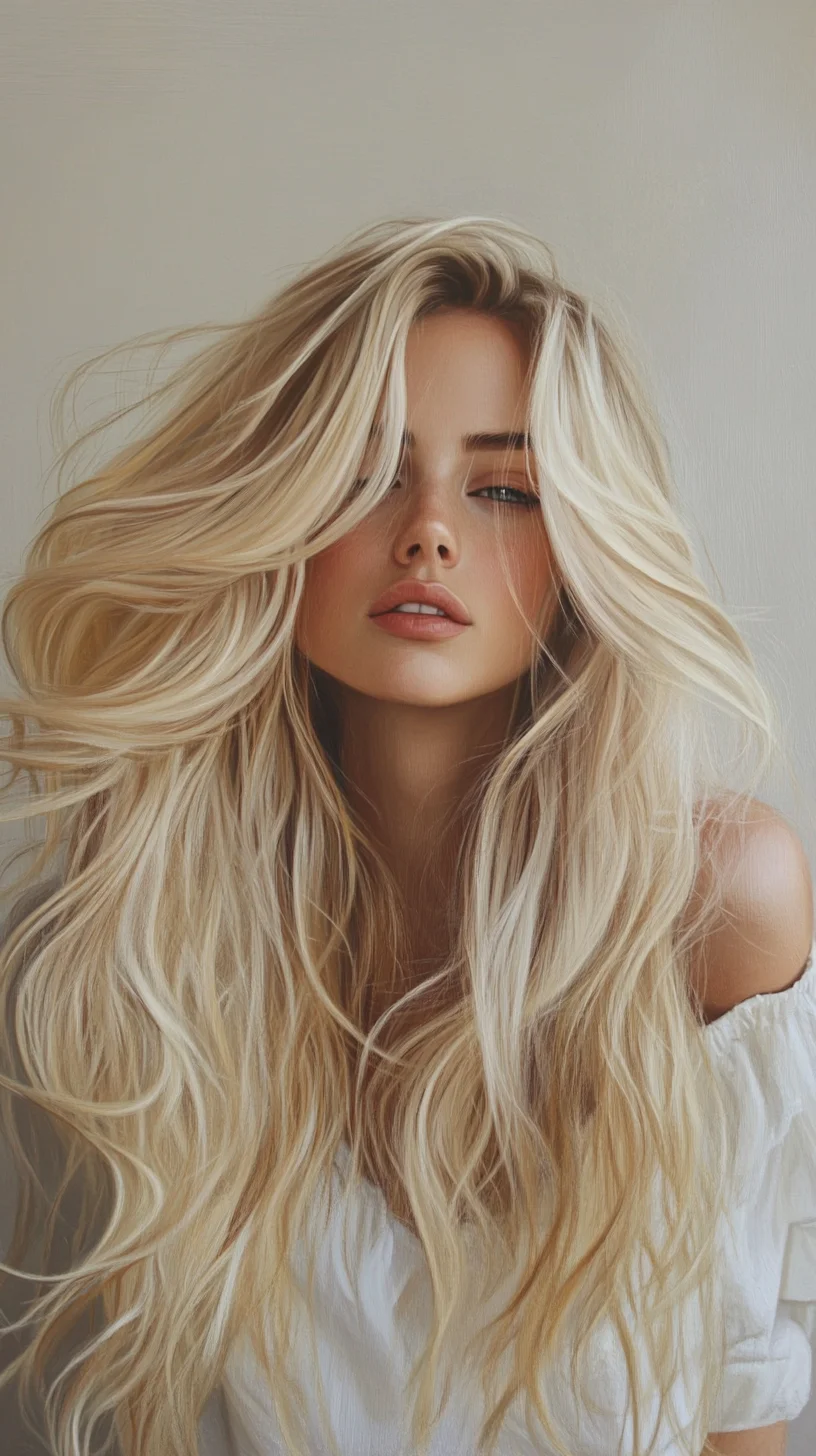 Catchy Effortlessly Glamorous Beach Waves: The Ultimate Long Layered Look