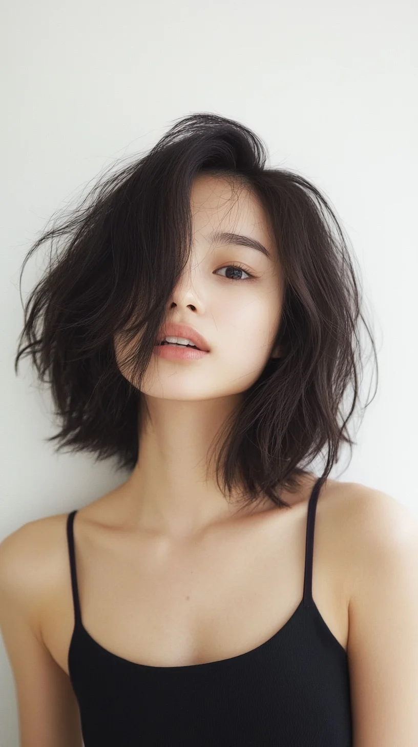 Catchy Heading: Effortlessly Chic: The Wavy Bob That Defines Modern Elegance