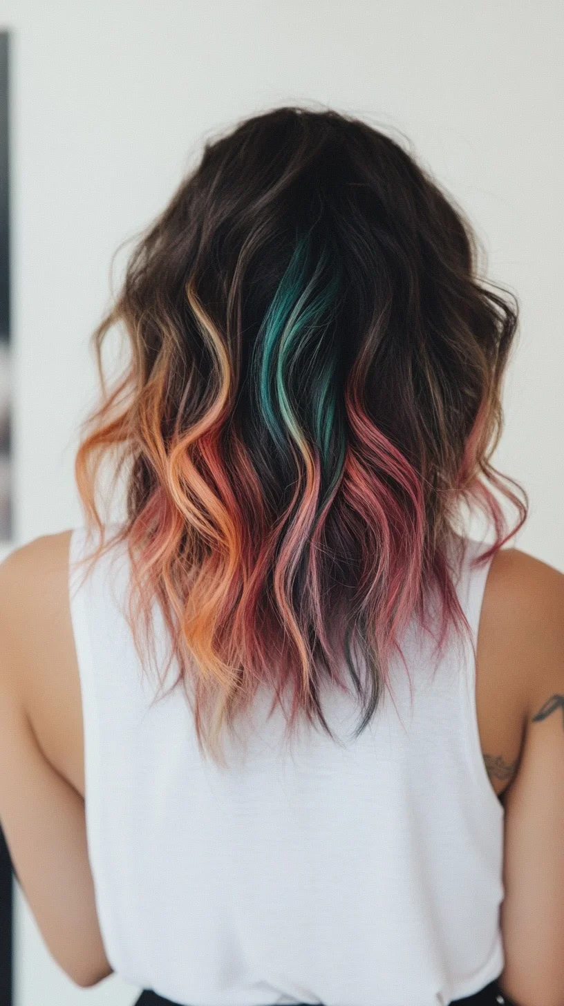 Catchy Vibrant Textured Waves: A Playful Blend of Color and Style