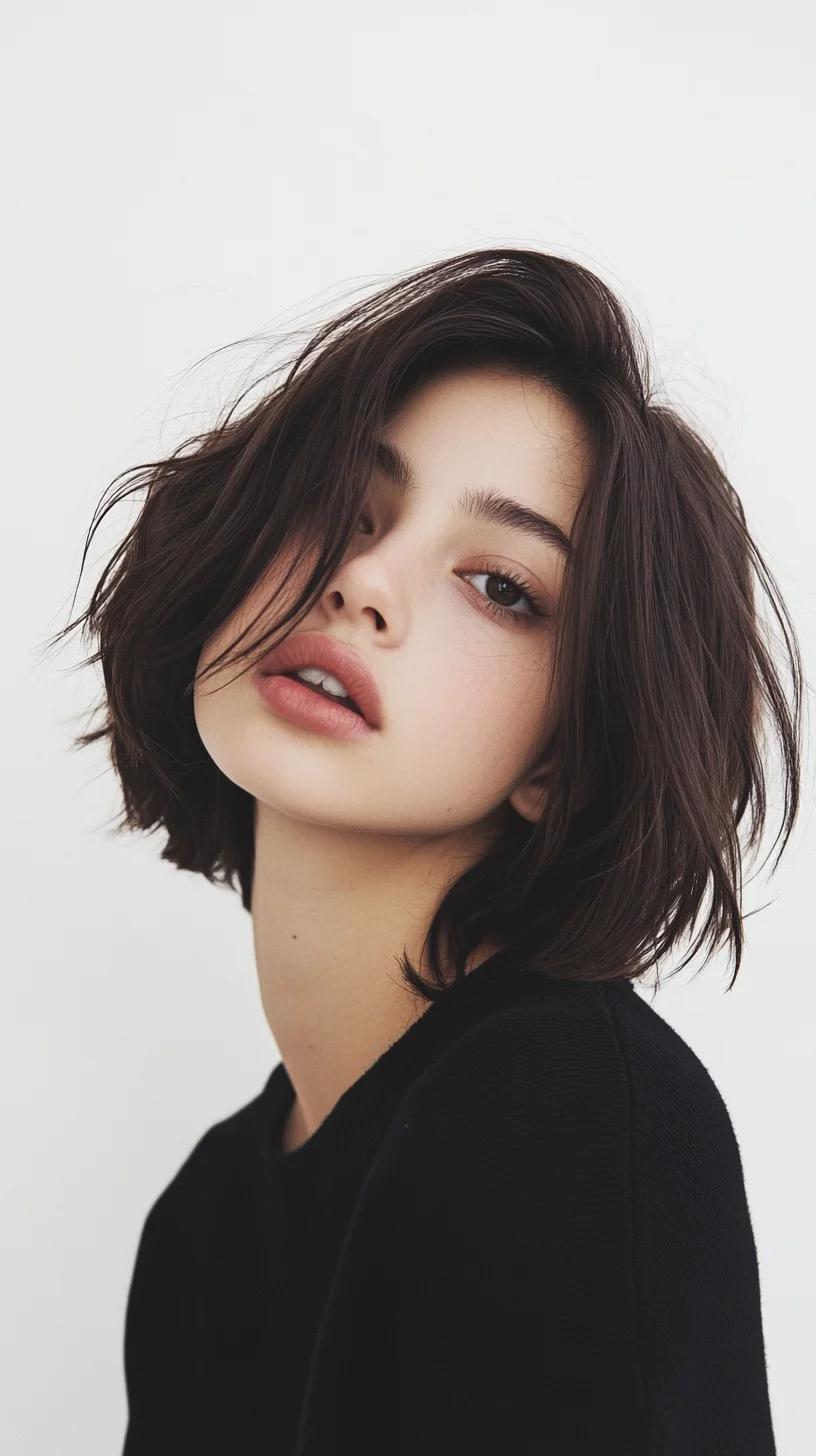 Chic and Effortless The Textured Shag Bob