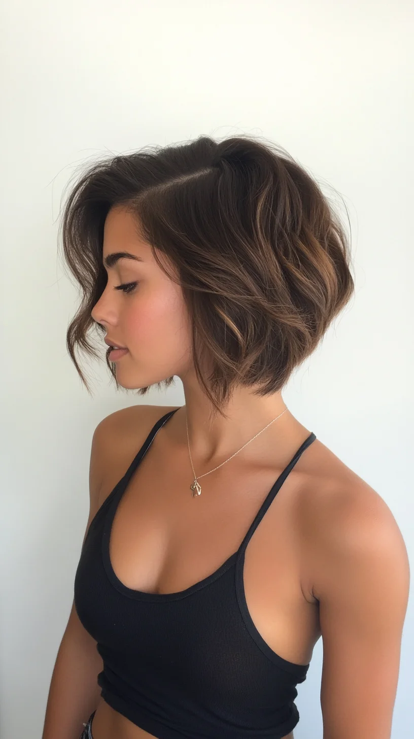 Chic and Effortless The Wavy Textured Bob that Turns Heads!