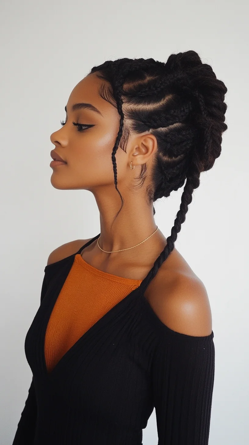 Chic and Versatile: The Stunning Crowned Braids Updo