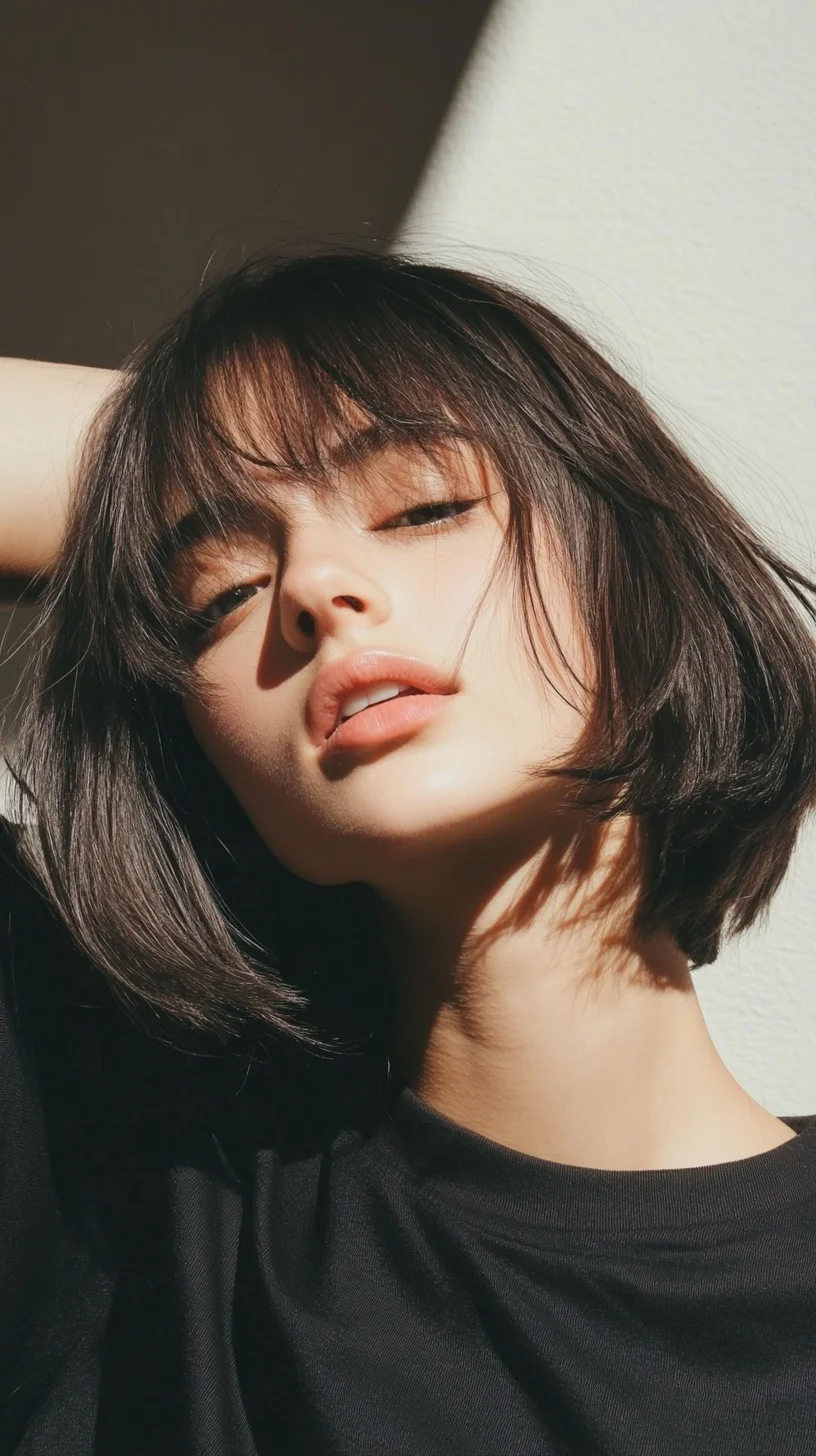 Chic Modern The Effortless Bob with Bangs