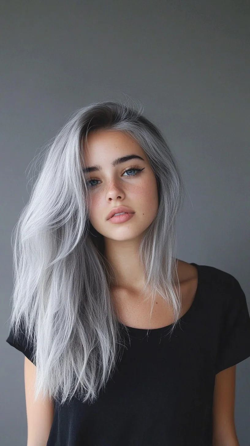 Chic Silver Strands Effortless Elegance in Gray