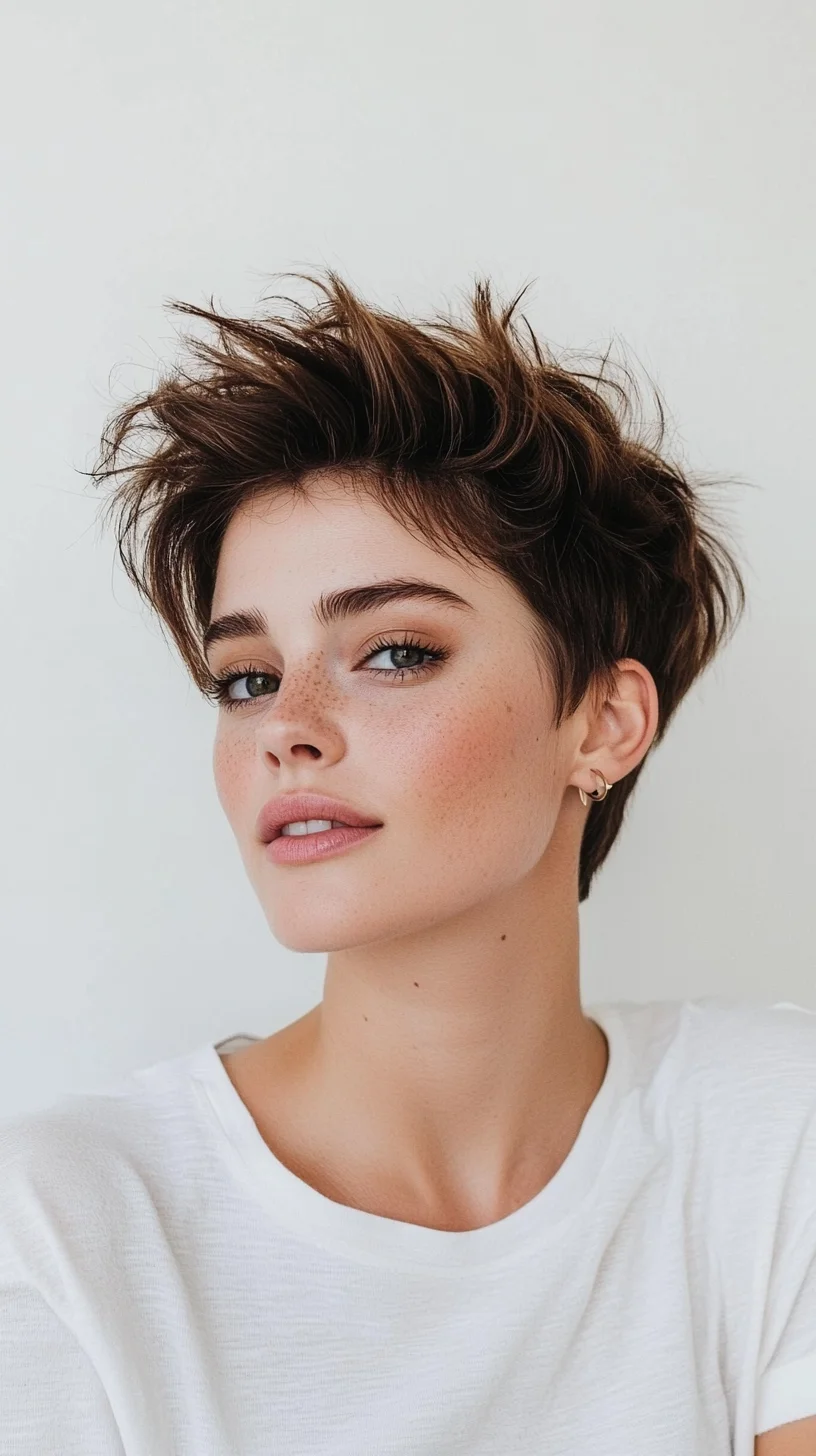 Chic Textured Pixie: Effortless Elegance with an Edgy Twist