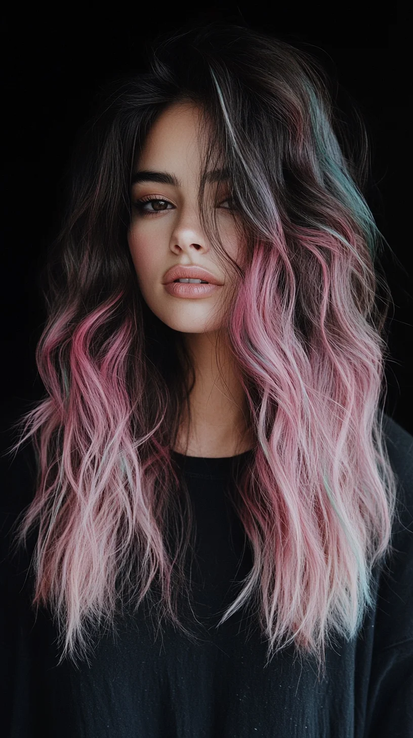 Chic Waves with a Splash of Color Embrace the Trendy Ombre Look!