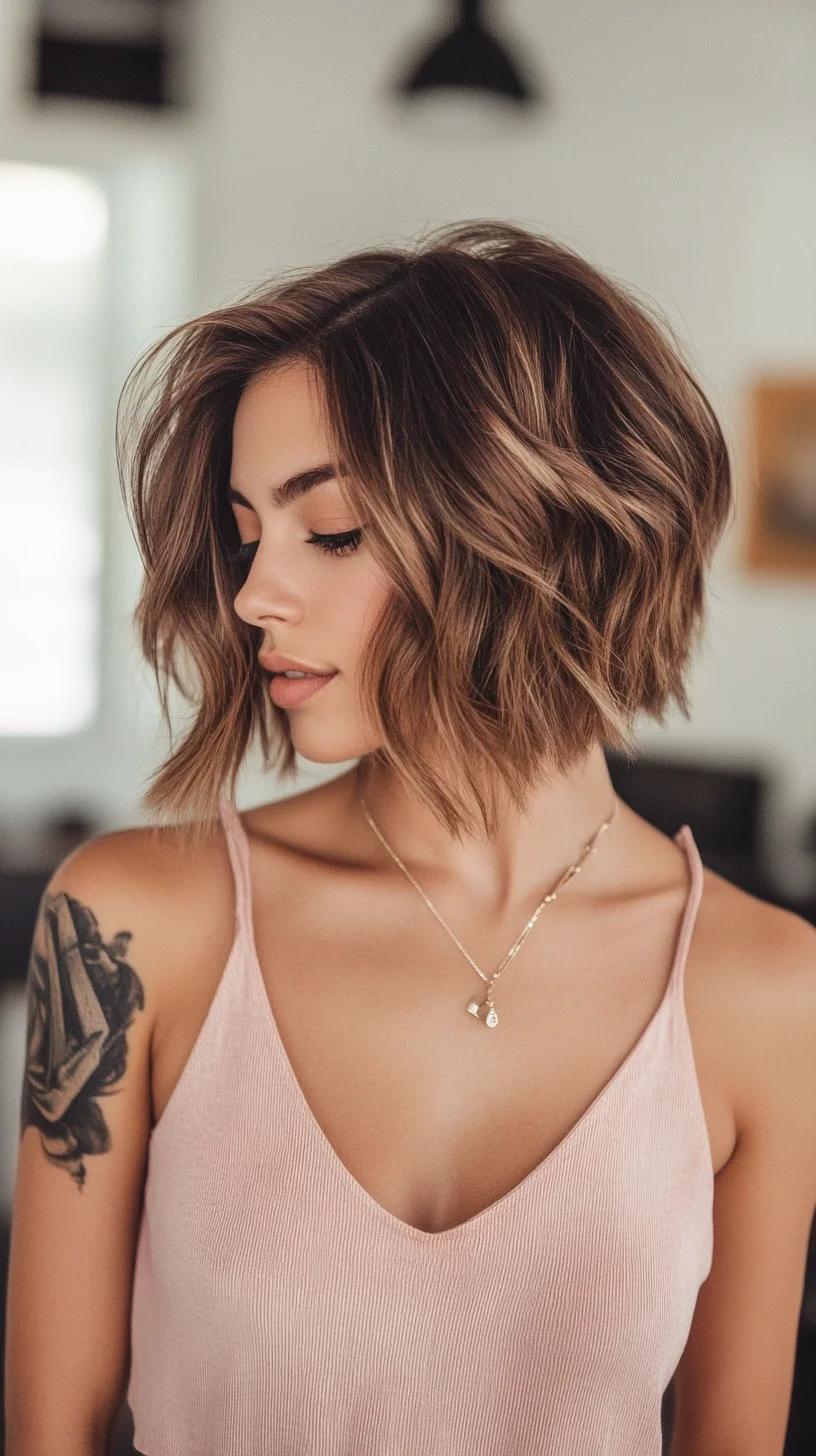 Chic Wavy Bob Effortlessly Stylish with a Modern Twist