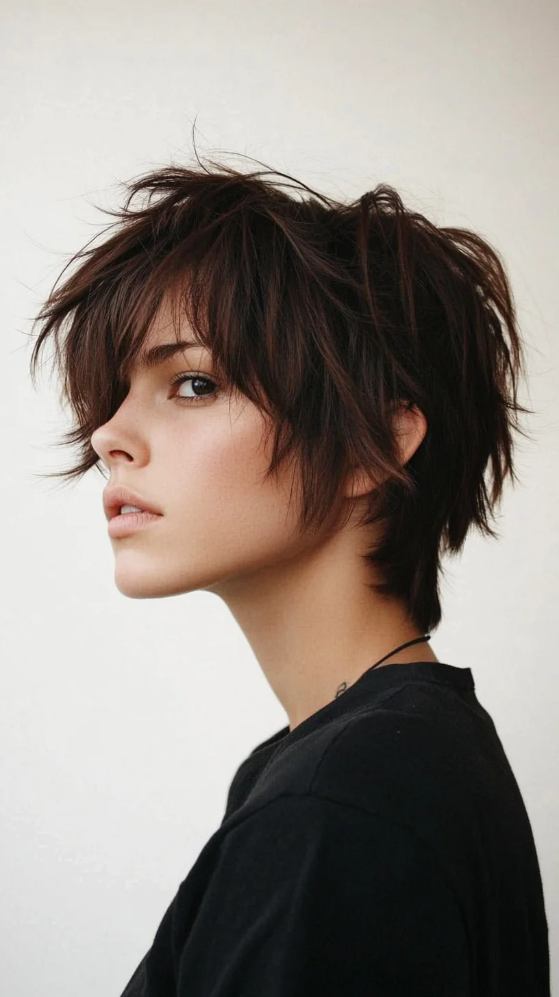 Edgy and Effortlessly Chic: The Modern Textured Pixie