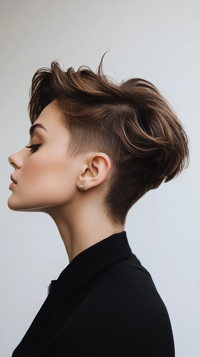 Edgy Elegance A Modern Pixie Cut with Undercut Flair