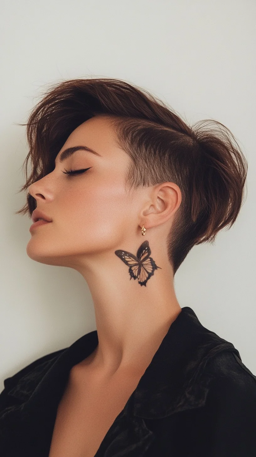 Edgy Elegance The Asymmetrical Pixie Cut with Undercut