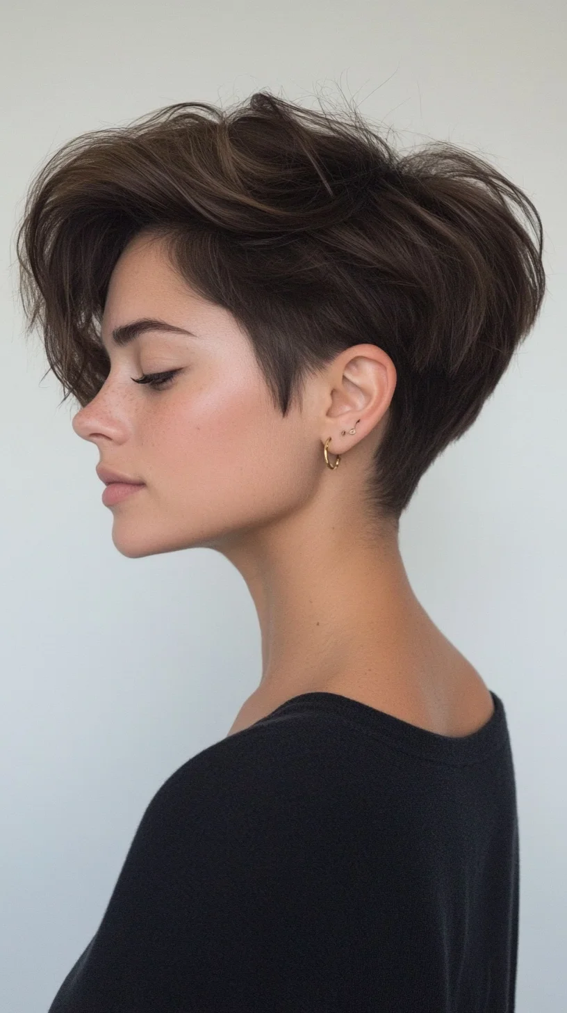 Edgy Elegance: The Modern Short Layered Cut