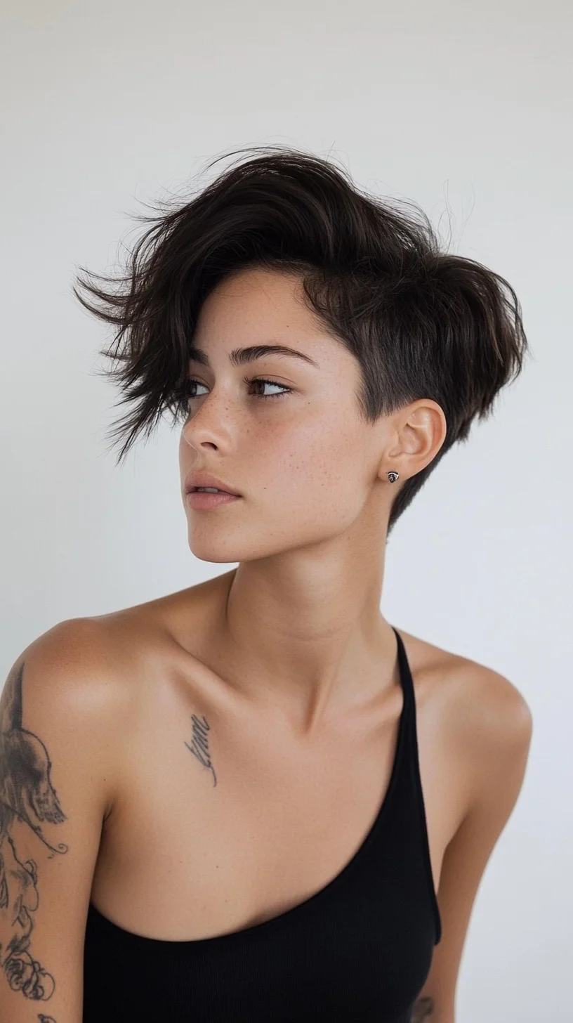 Edgy Elegance: The Modern Textured Pixie Cut