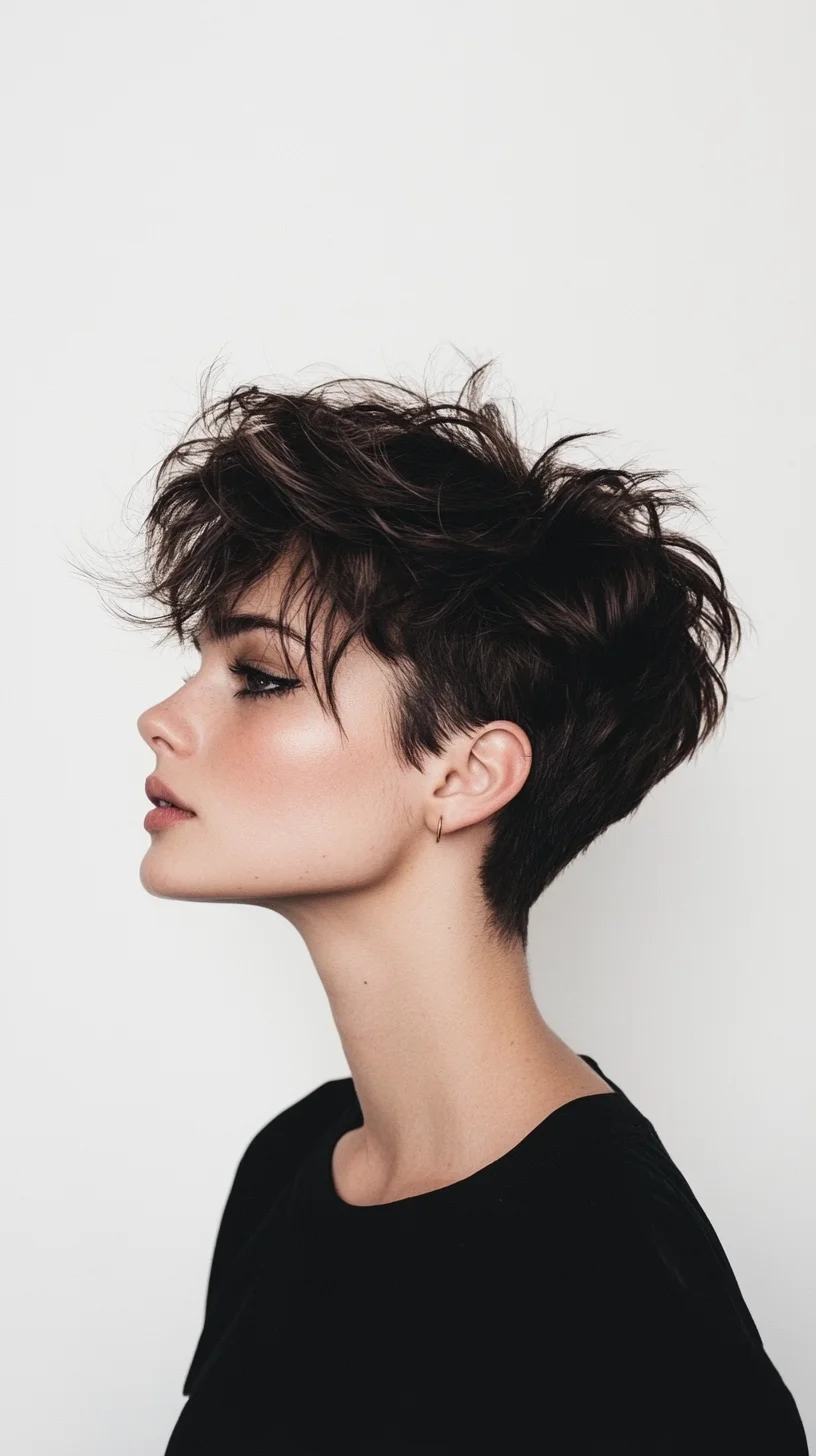 Edgy Elegance The Modern Textured Pixie Cut