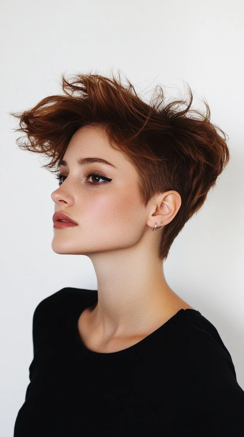 Edgy Elegance The Perfect Pixie Cut with Textured Volume