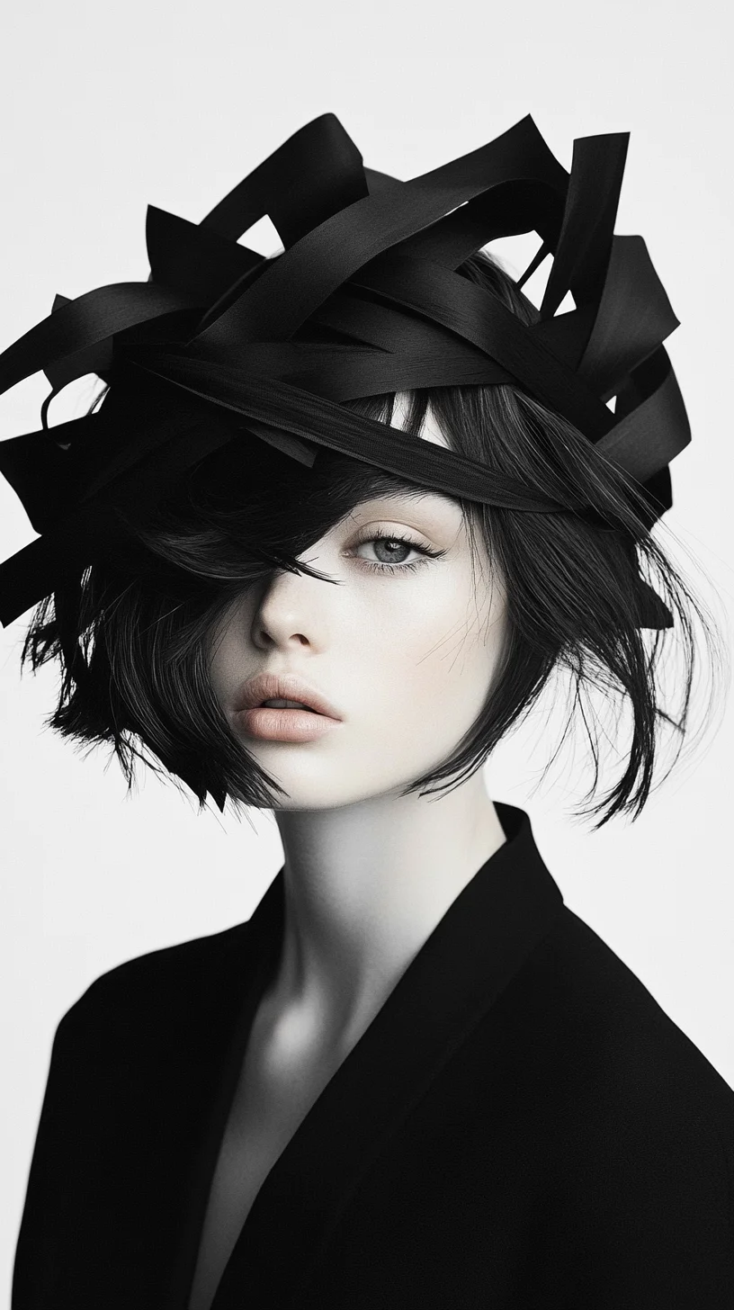 Edgy Elegance: The Sculptural Ribbon Bob