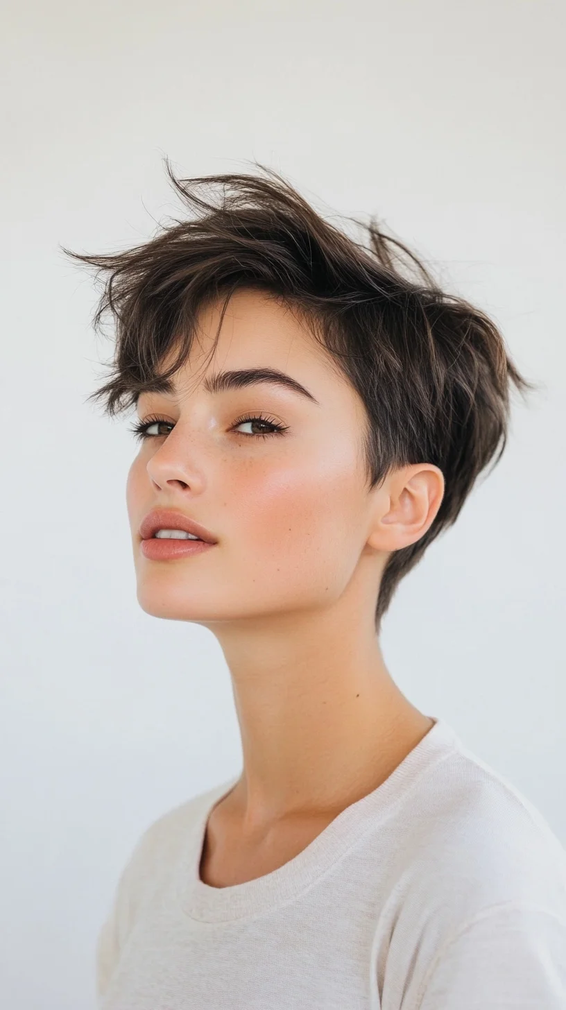 Edgy Elegance The Stylish Textured Pixie Cut