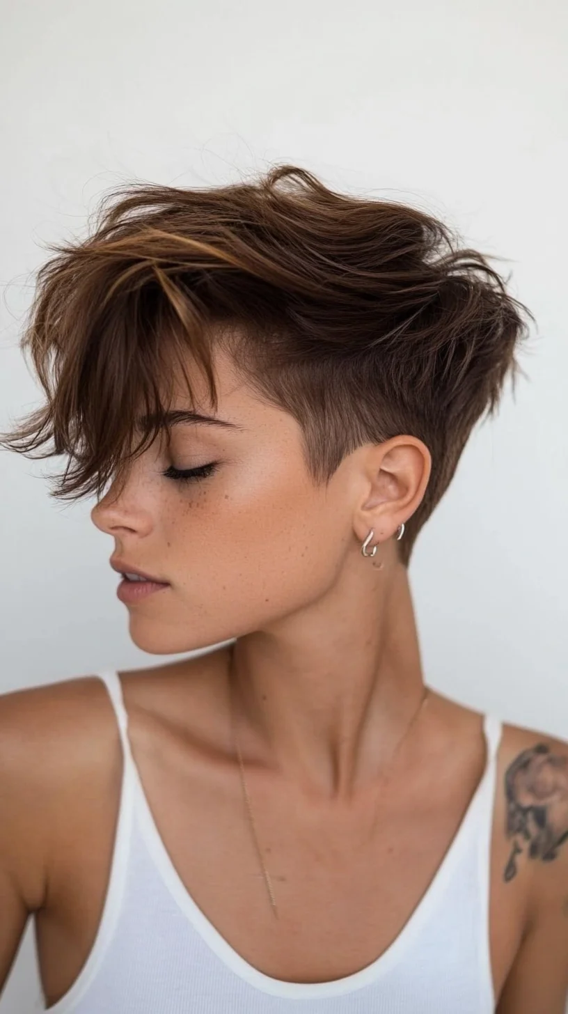 Edgy Elegance: The Textured Pixie Cut ✂️✨