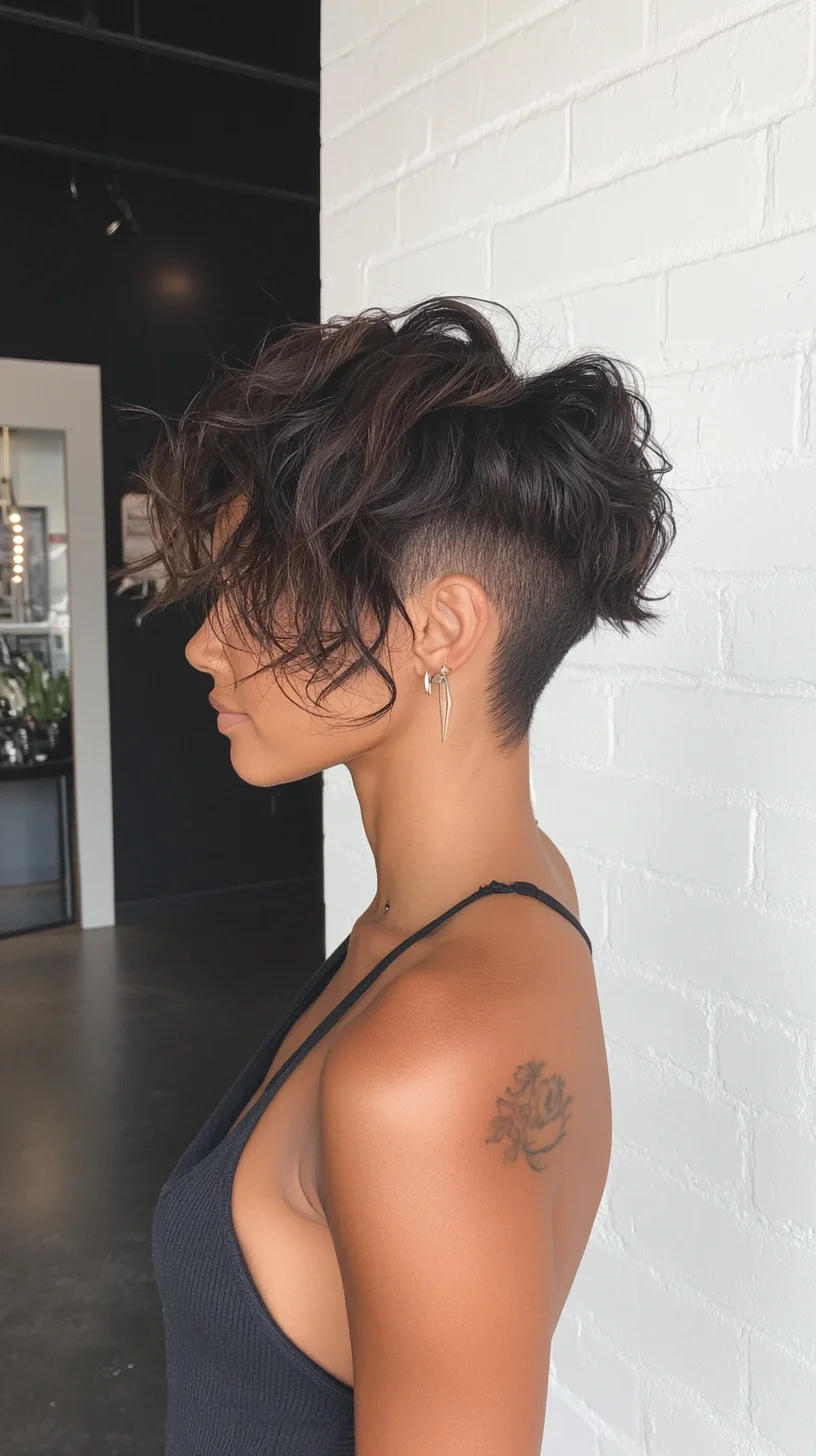 Edgy Elegance The Textured Tapered Pixie