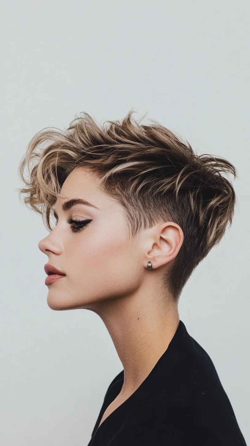 Edgy Elegance: The Trendy Textured Pixie Cut