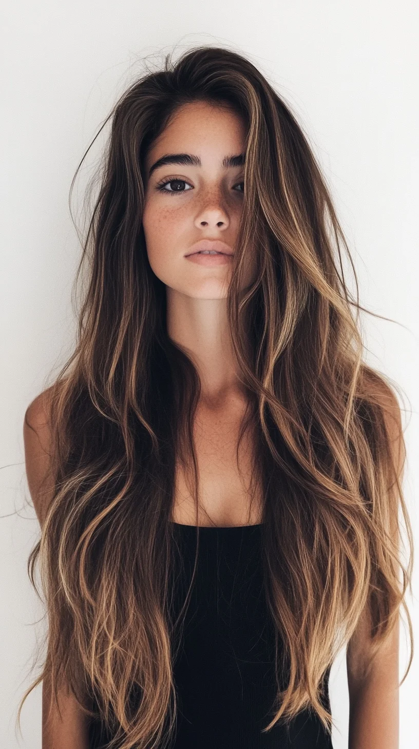 Effortless Beach Waves: The Ultimate Long, Textured Hairstyle