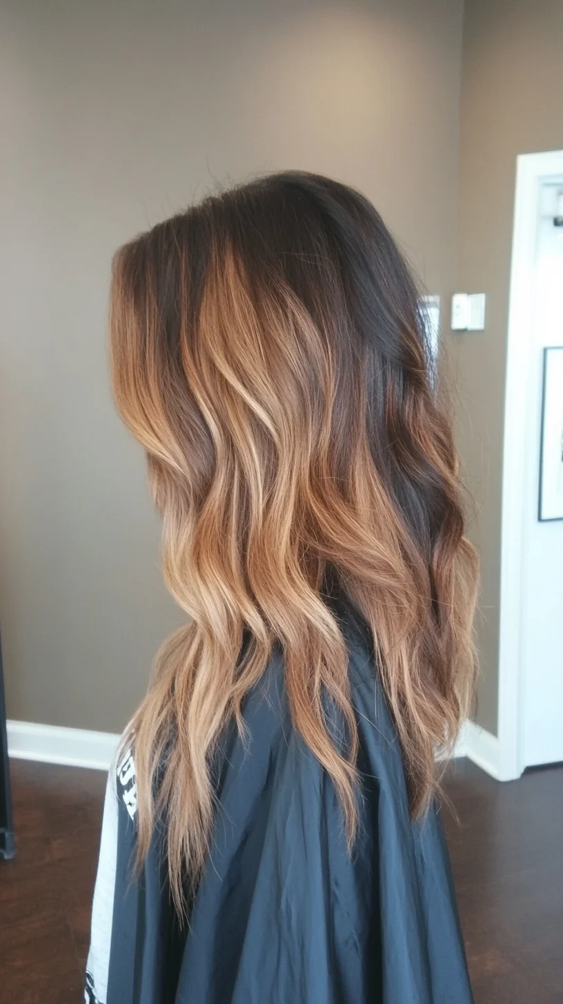 Effortless Beachy Waves with a Touch of Honey Ombre