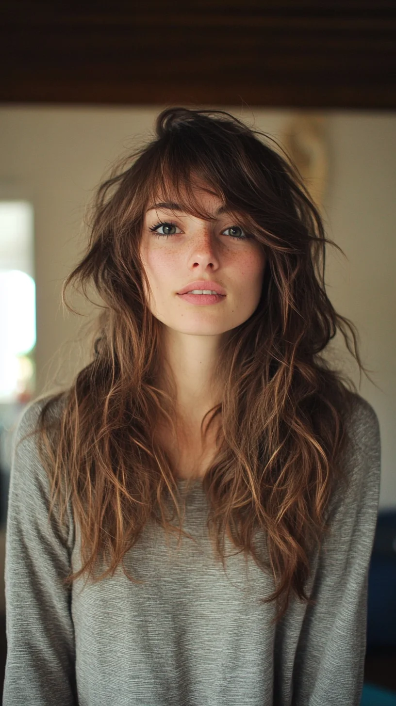 Effortless Bohemian Waves: The Perfect Blend of Tousled Charm and Natural Elegance