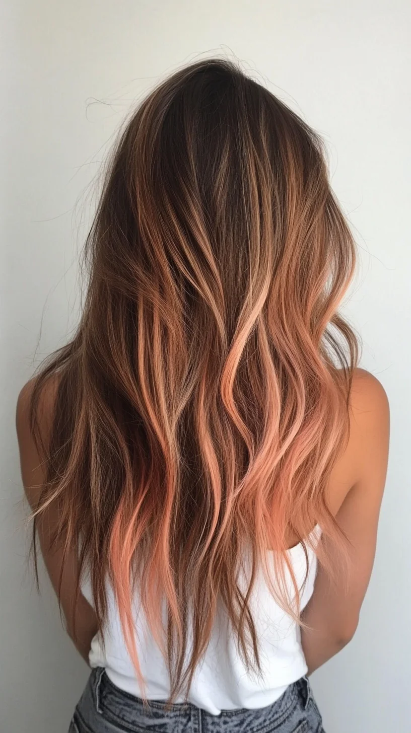 Effortless Boho Waves with a Touch of Sunset Bliss