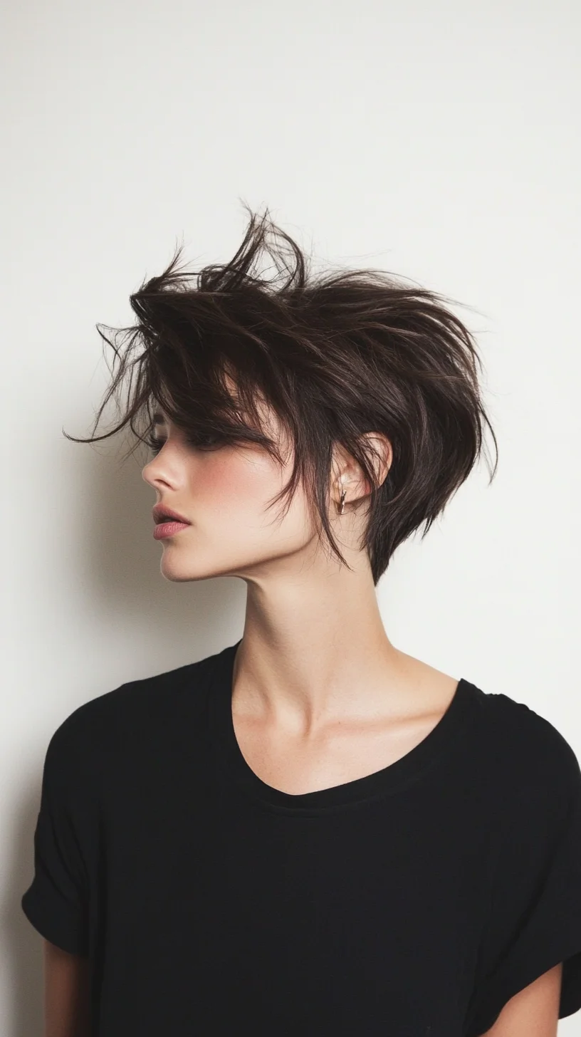 Effortless Chic Embrace the Tousled Pixie for a Bold Look