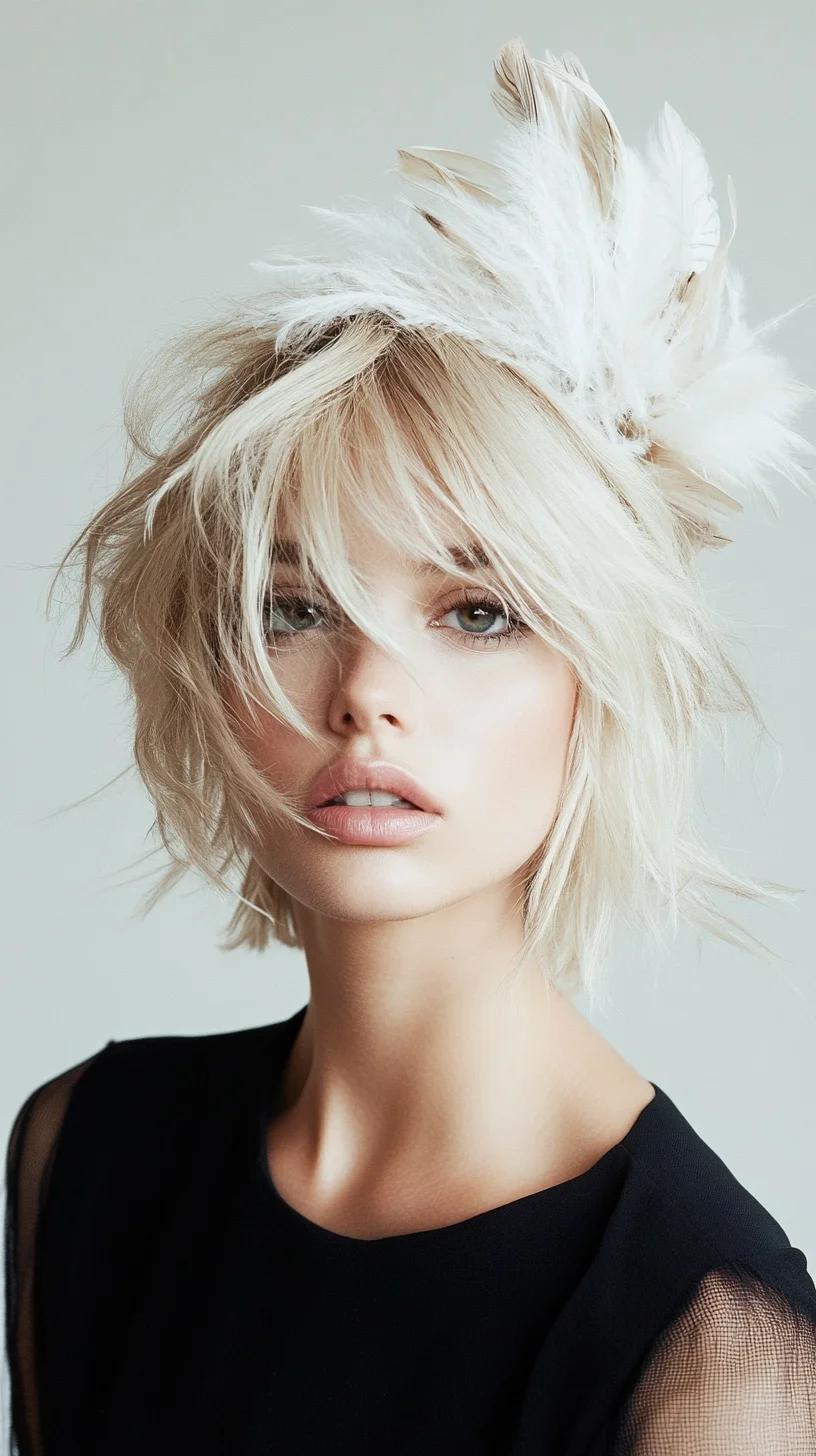 Effortless Chic The Feathered Bob for a Flawless Look