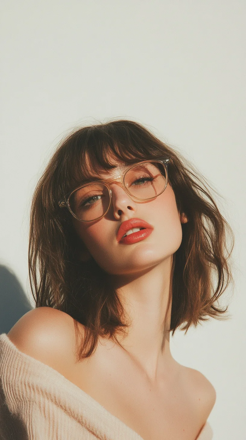 Effortless Chic The Modern Bob with Bangs