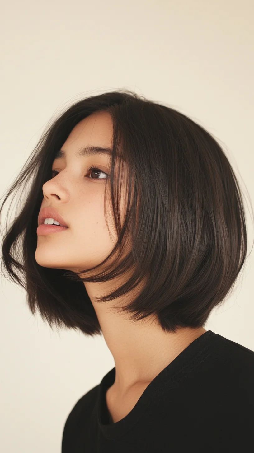 Effortless Chic The Modern Lob for a Sleek Look