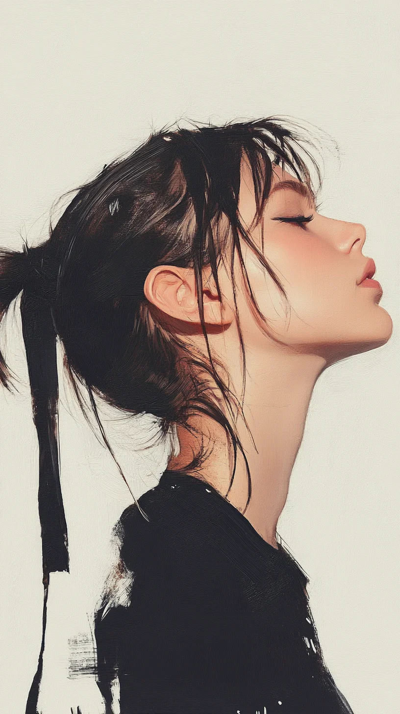 Effortless Chic The Modern Messy Bun with Face-Framing Layers