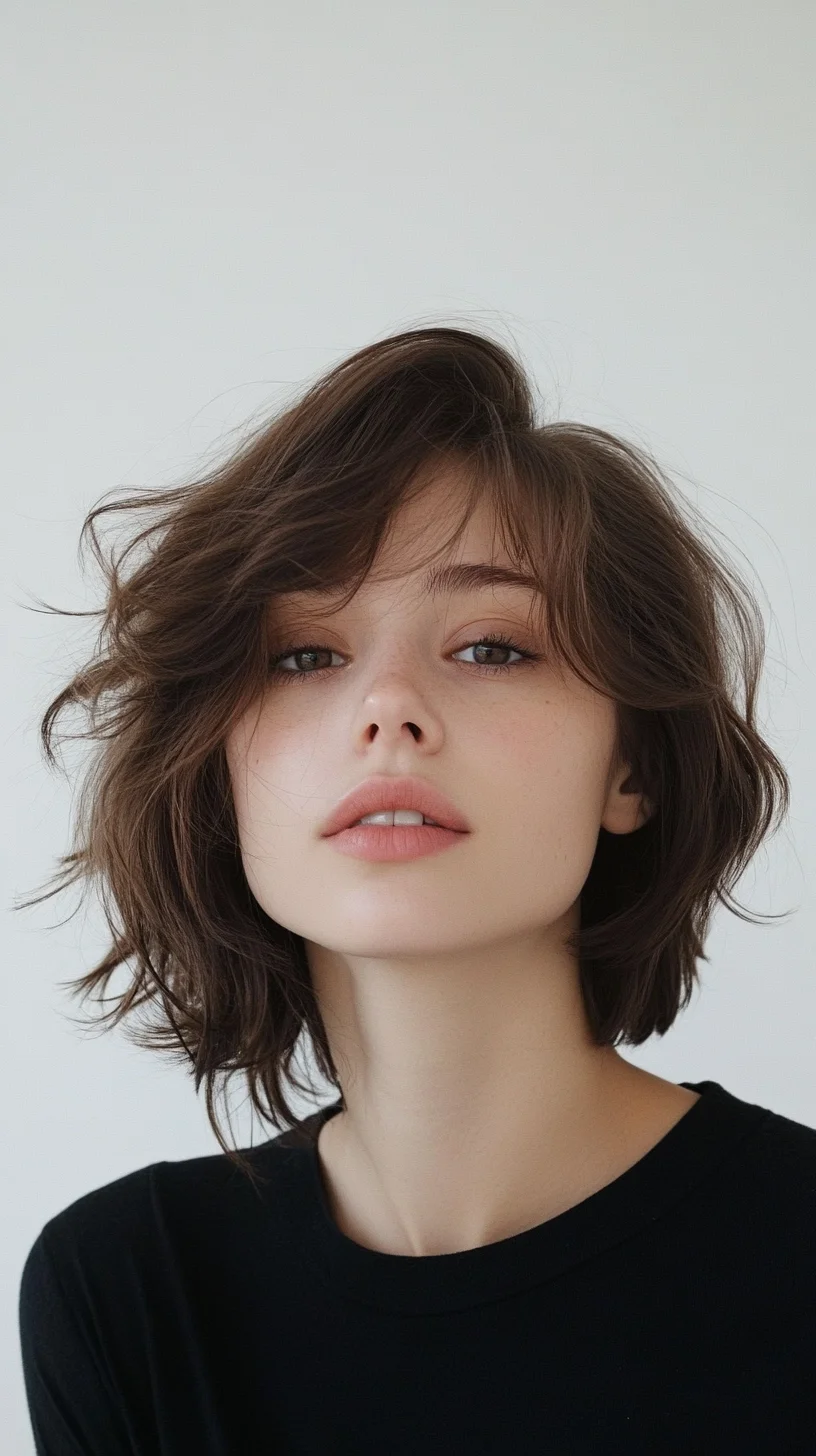 Effortless Chic: The Modern Textured Bob